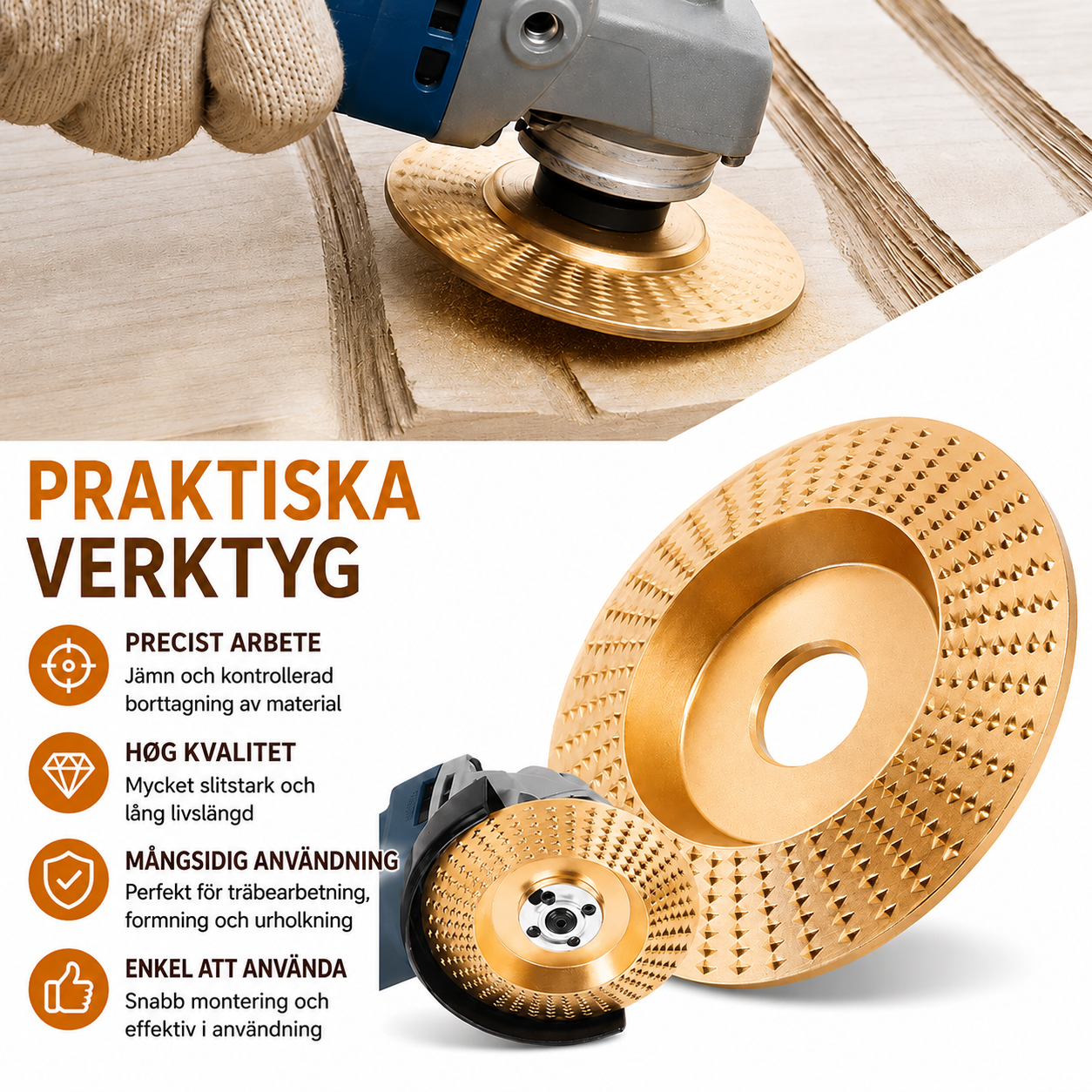 WoodMaster™ | Pro Kit - Förvandla din vinkelslip till ett precisionsverktyg