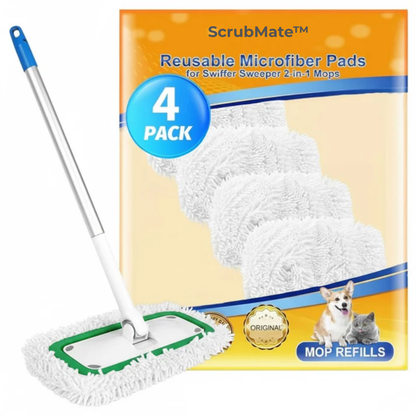 ScrubMate™ – Rengör renare, smartare och mer hållbart – Återanvändbart moppöverdrag för smuts, damm och djurhår